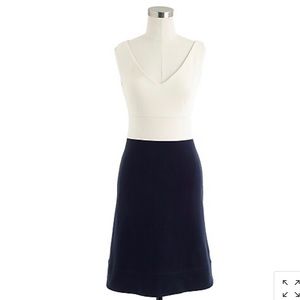 J Crew Colorblock Ponte Dress